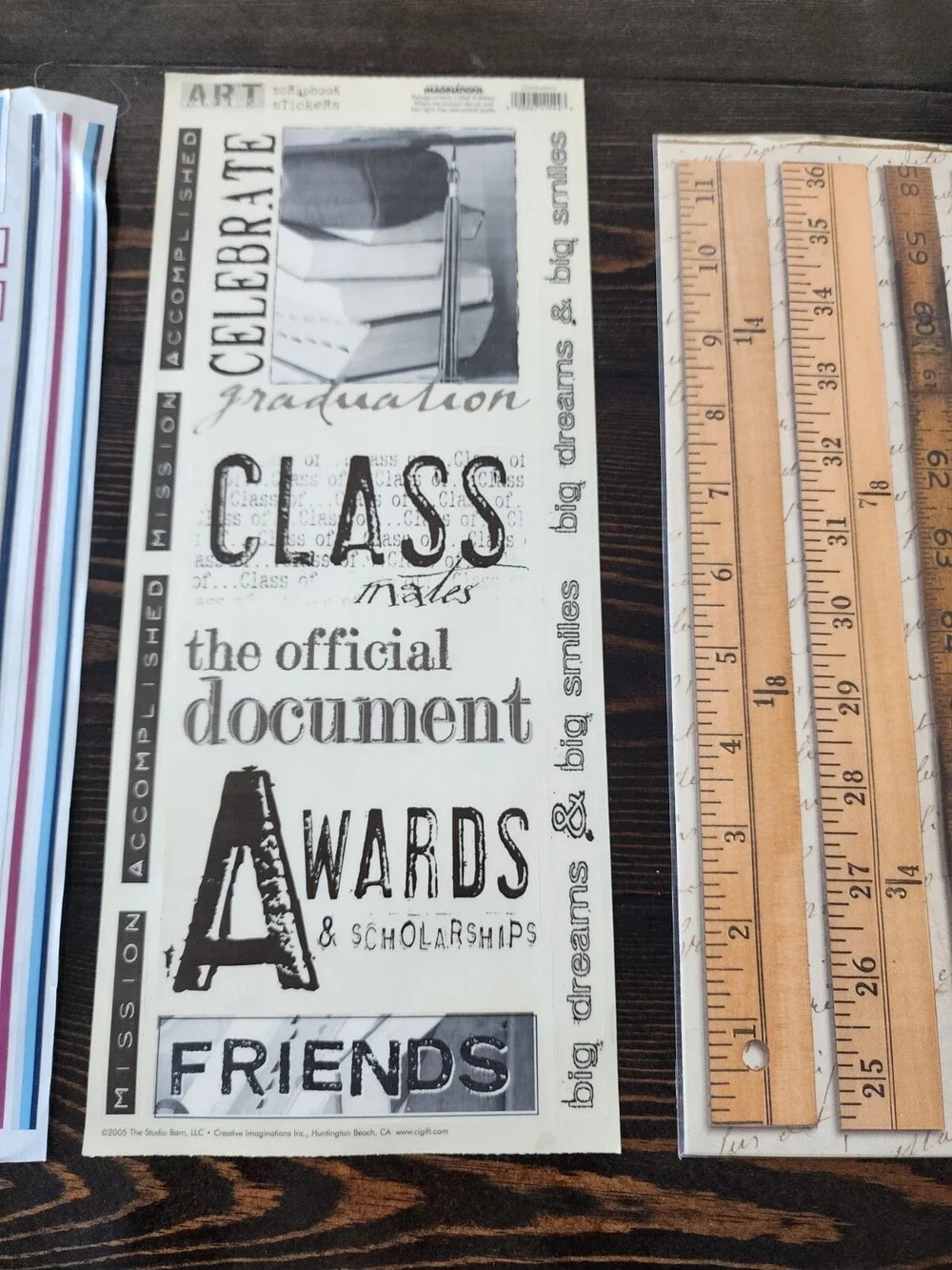 Scrapbooking Stickers Lot of 14 Jumbo Sheets Words Phrases MAMBI New Retired #22